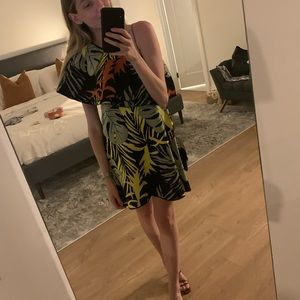 One shoulder short Zara dress